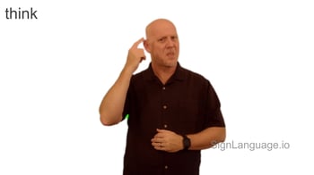 think American Sign Language (ASL)